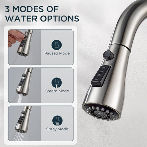QFN single-handle control for smooth temperature and flow adjustments