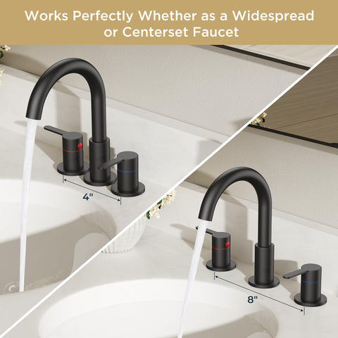 QFN matte black finish resists spots for easy cleaning.