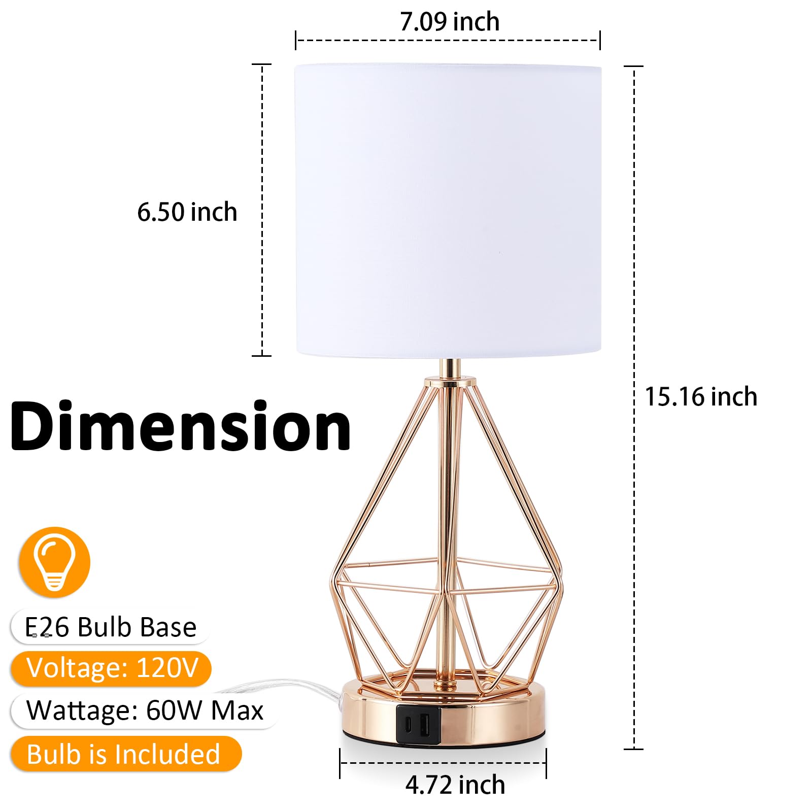QHANTOMIZE white fabric shade offers soft, diffused light
