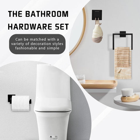 QHMCHLDZ matte black towel hooks offer versatile hanging solutions