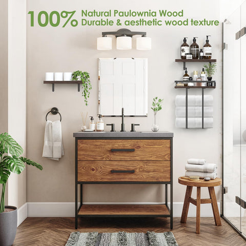 QHMCHLDZ carbonized finish highlights texture and adds warmth to bathrooms, kitchens, and living areas.