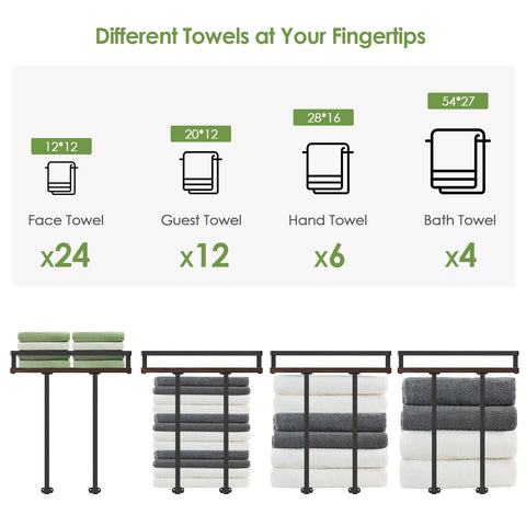 QHMCHLDZ heavy-duty construction supports up to 50 lbs of items.