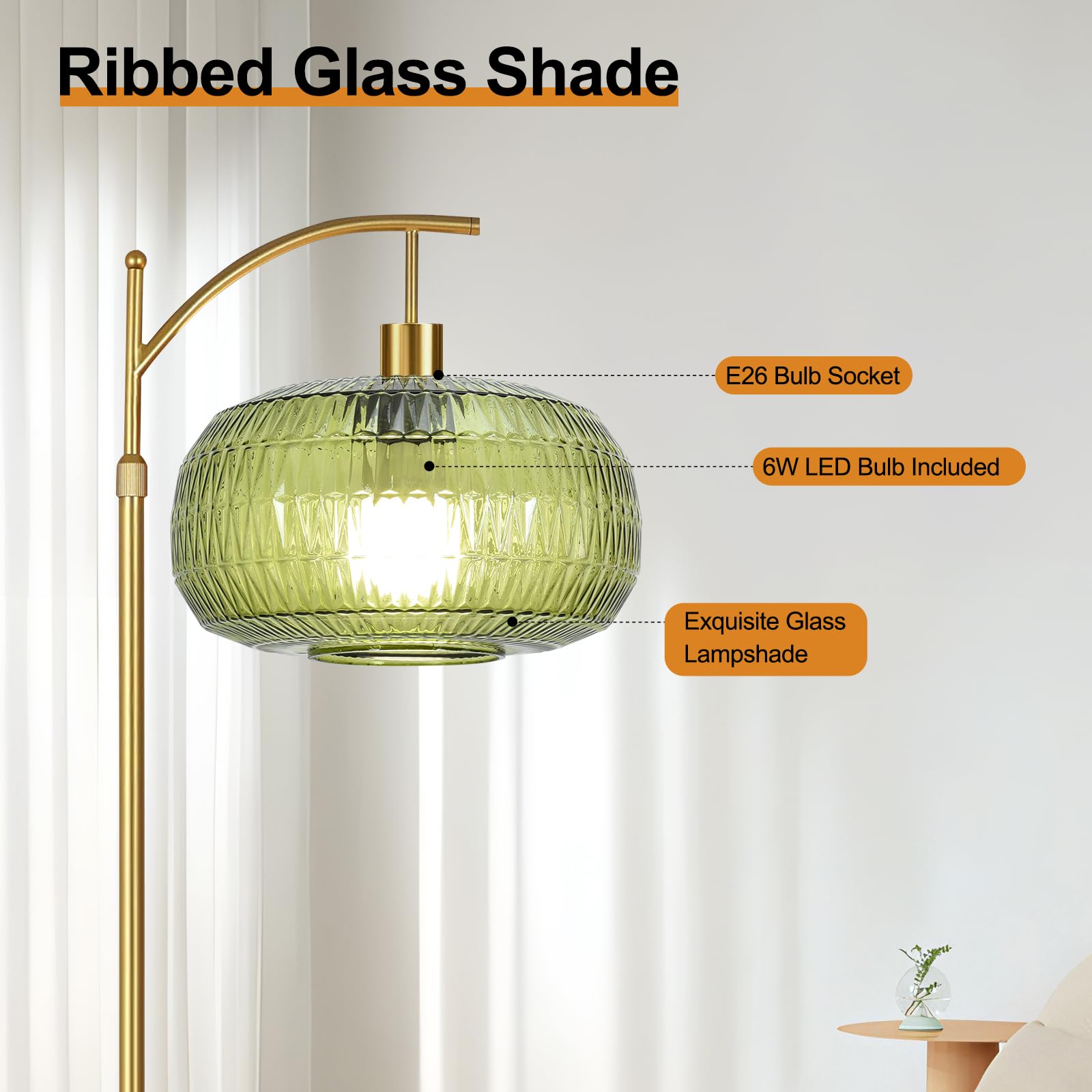 QIYIZM brass tall lamp adds vintage warmth to spaces