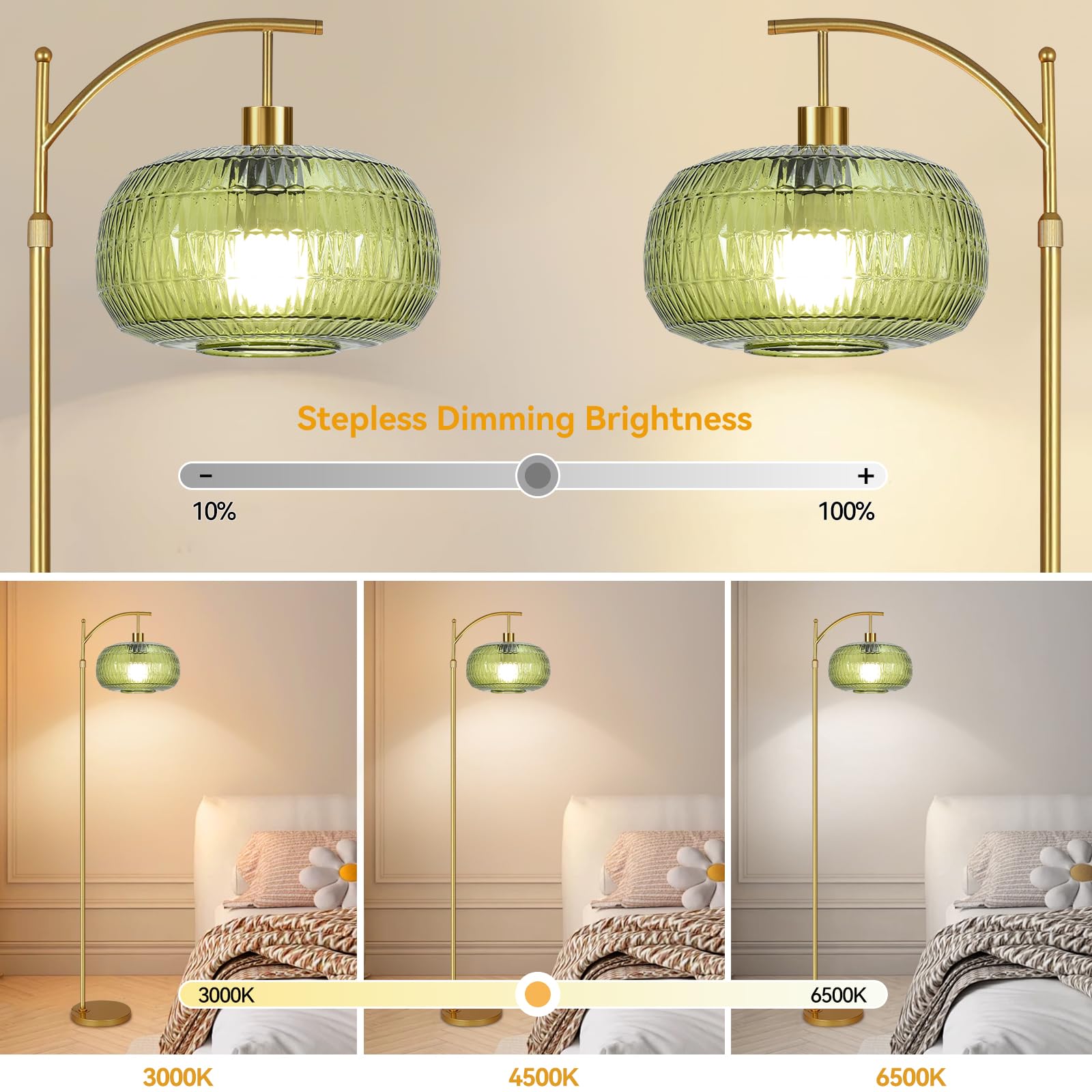 QIYIZM dimmable lamp with remote offers adjustable brightness