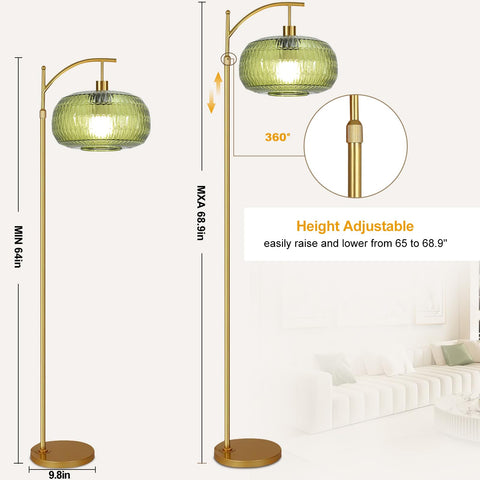 QIYIZM green shade lamp ideal for cozy reading corners