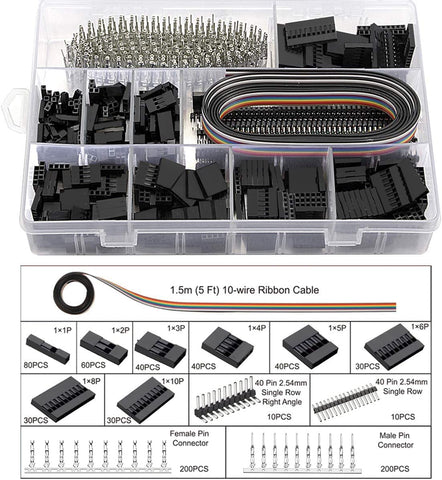 Qibaok JST-XH 2.54mm connectors pack for tidy terminations in projects.