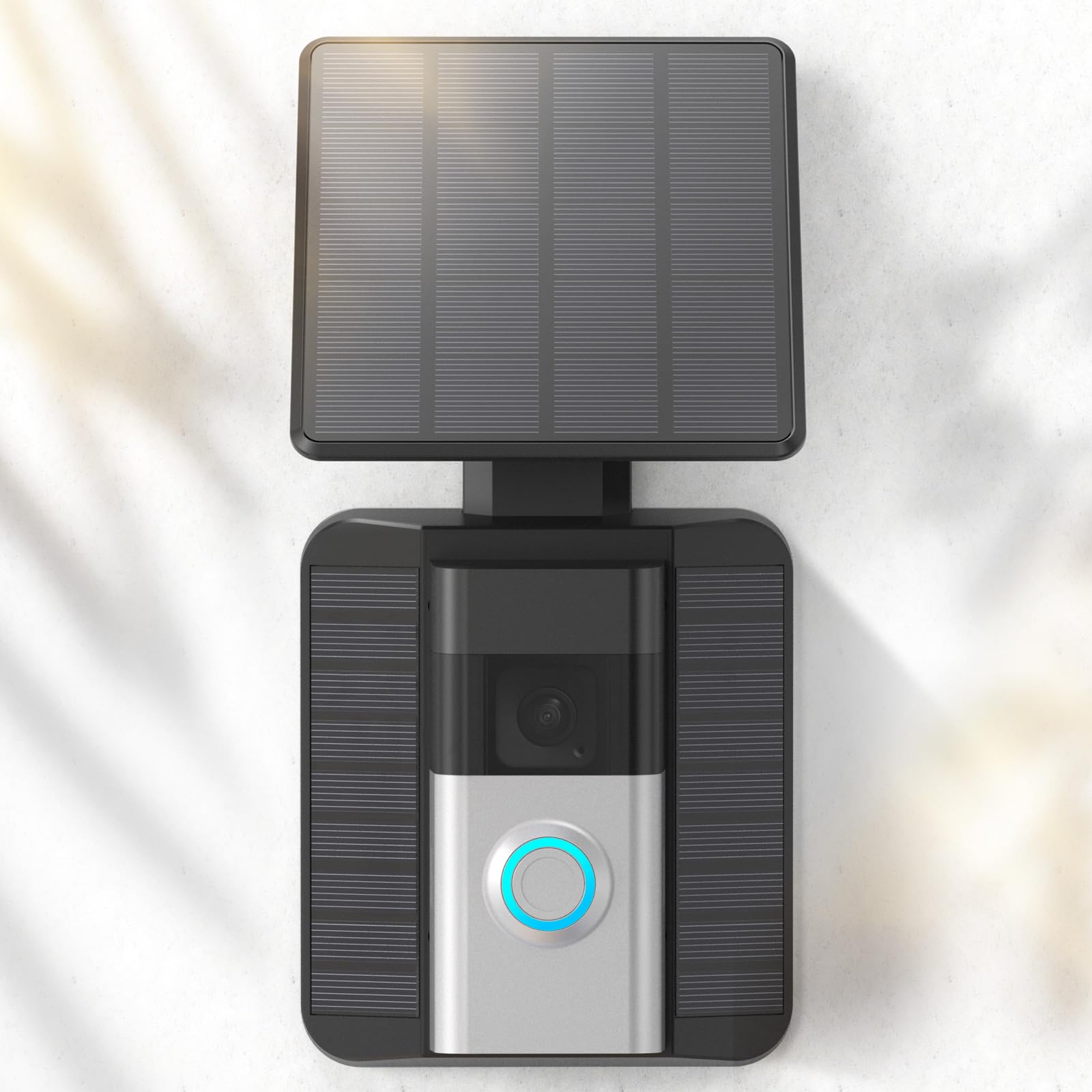 QIBOX doorbell solar panel mount enables easy installation for compatible video doorbells.