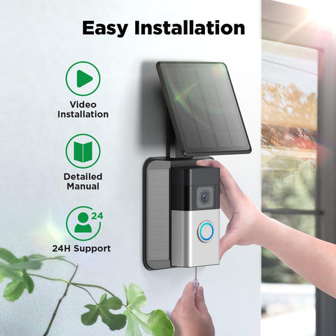 QIBOX 365-day power supply option keeps doorbell connected year-round.