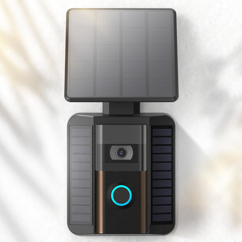 QIBOX solar panel for Video Doorbell 2020 release capturing sunlight efficiently