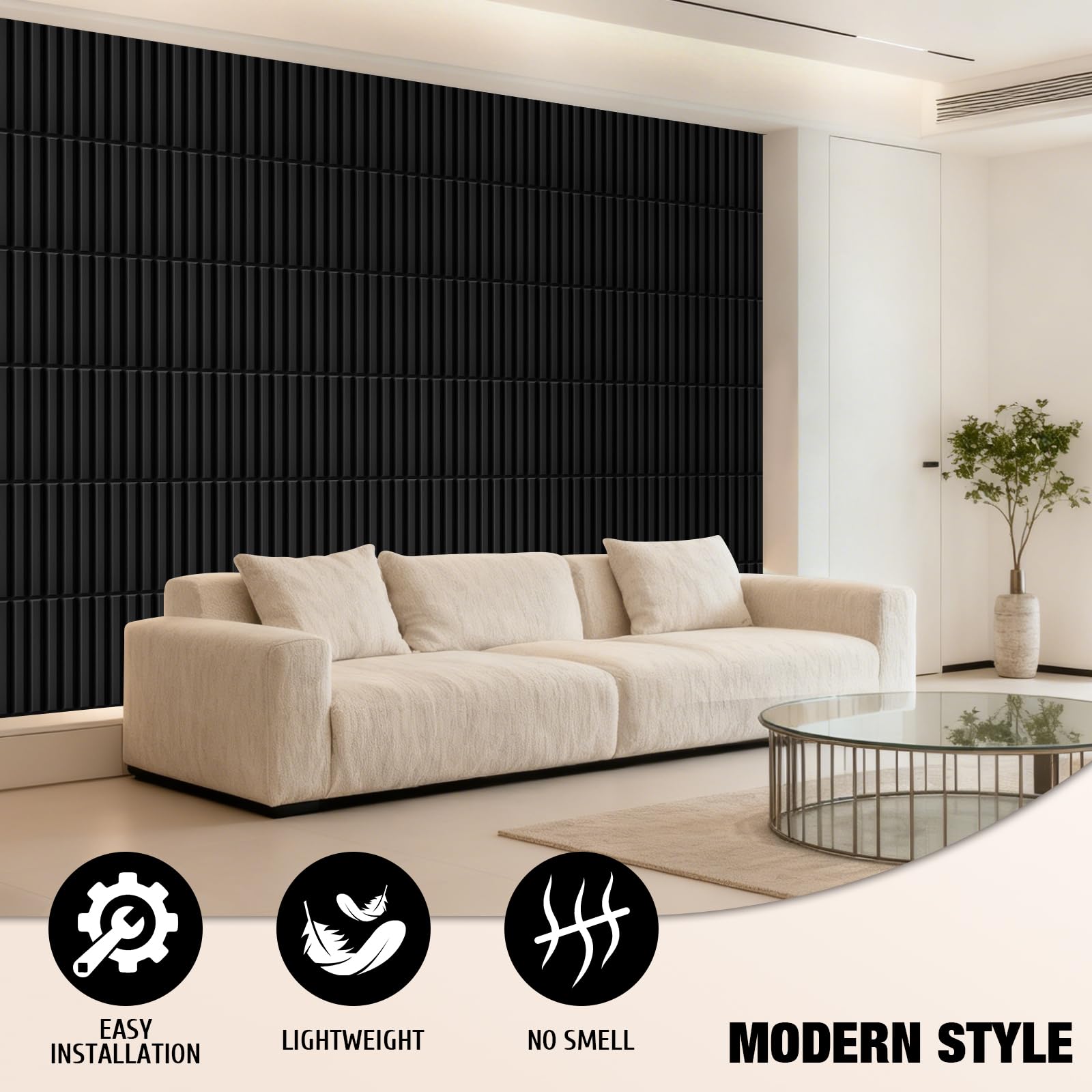 Qidejoy modern interior wall panel decor for living rooms and offices