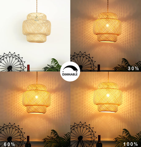 QIYIZM dimmable switch on pendant light for adjustable brightness