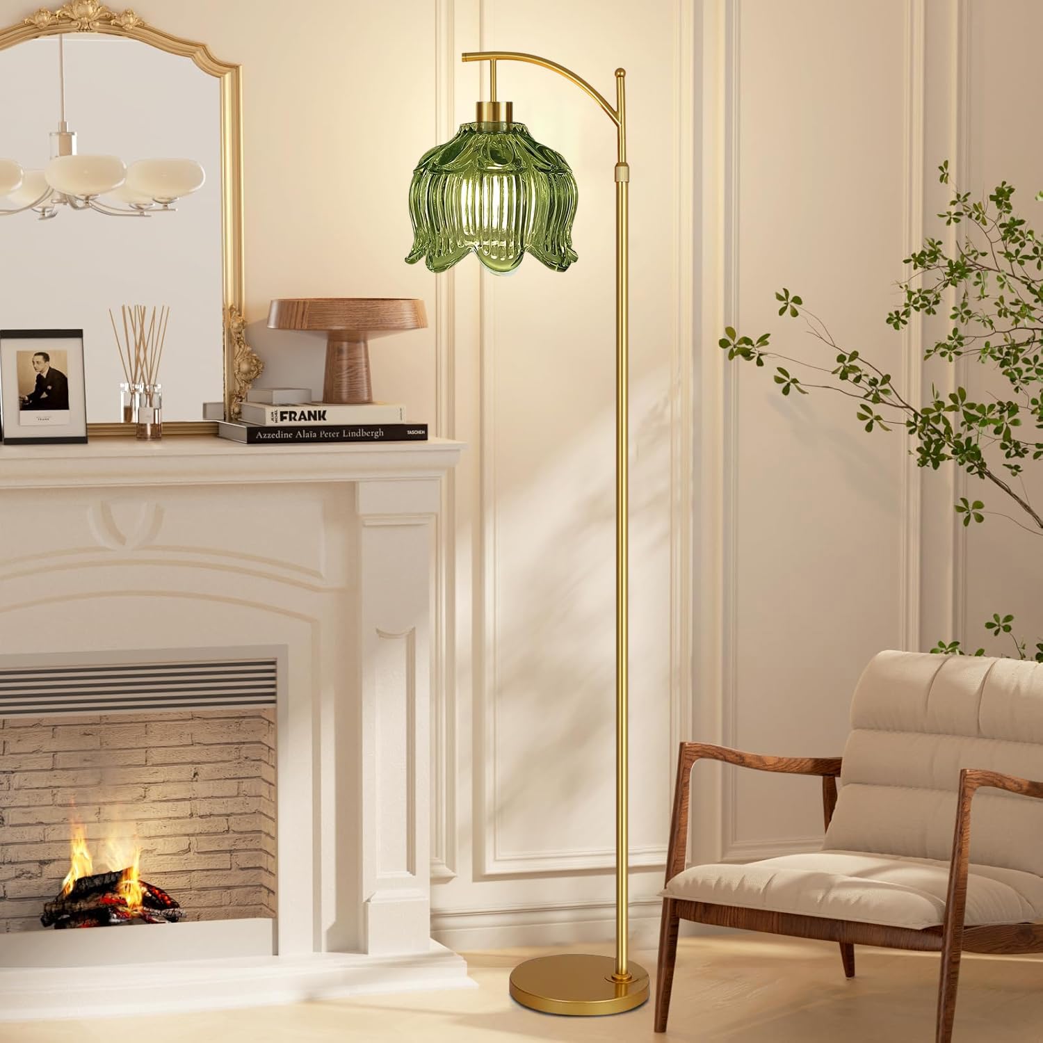 QIYIZM decorative floral accent lamp for stylish interiors