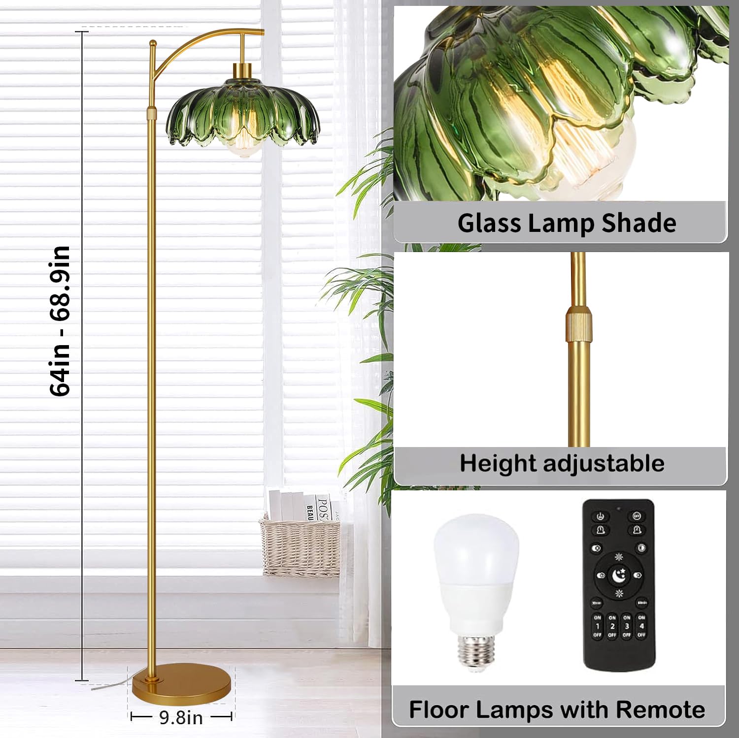 QIYIZM vintage bohemian floor lamp adding character to decor