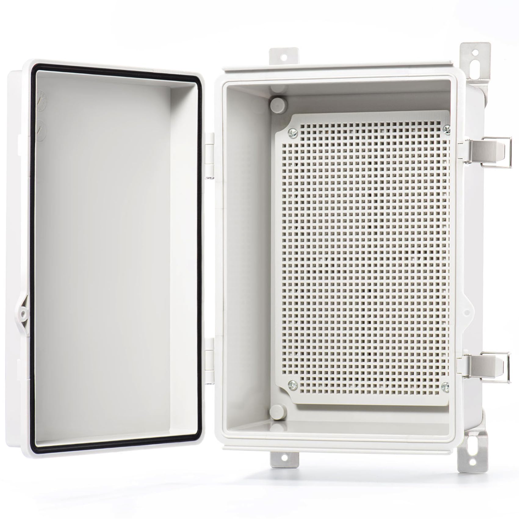 QILIPSU junction box with grey cover for outdoor IP67 protection of electrical gear