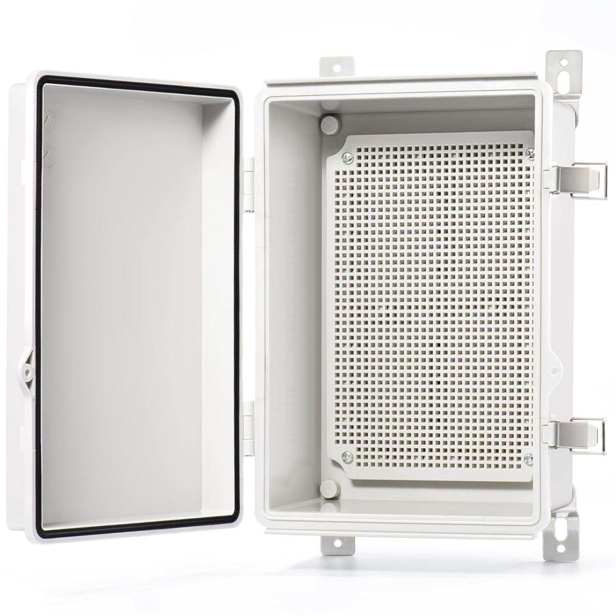 QILIPSU junction box with grey cover for outdoor IP67 protection of electrical gear