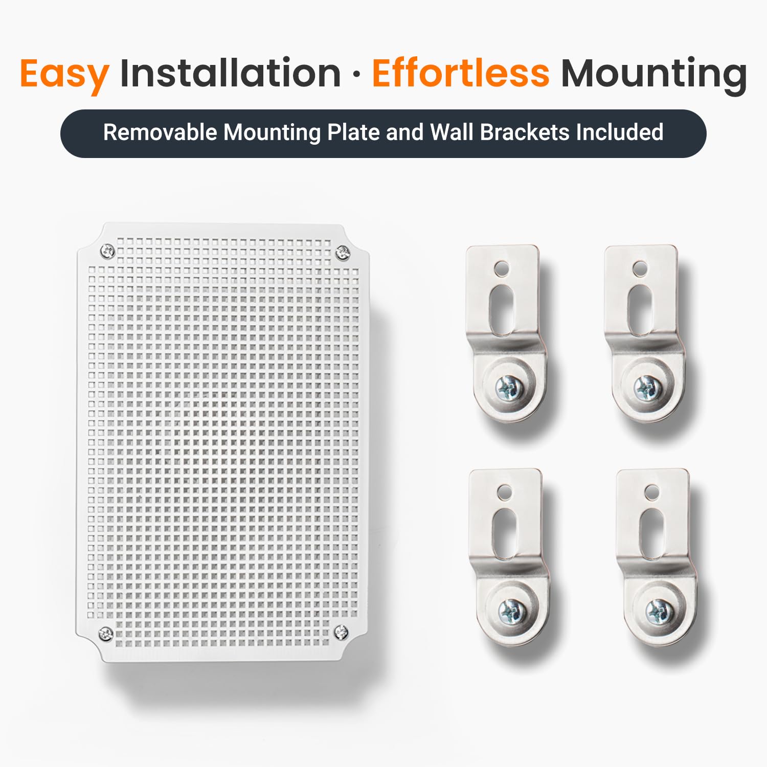 QILIPSU mounting plate for straightforward installation