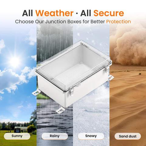 QILIPSU Outdoor WiFi Enclosure IP67 rating label, indicates water and dust resistance.
