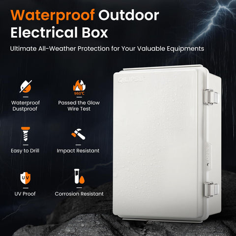 QILIPSU UL94-V0 outdoor box front door protecting seal integrity in harsh environments