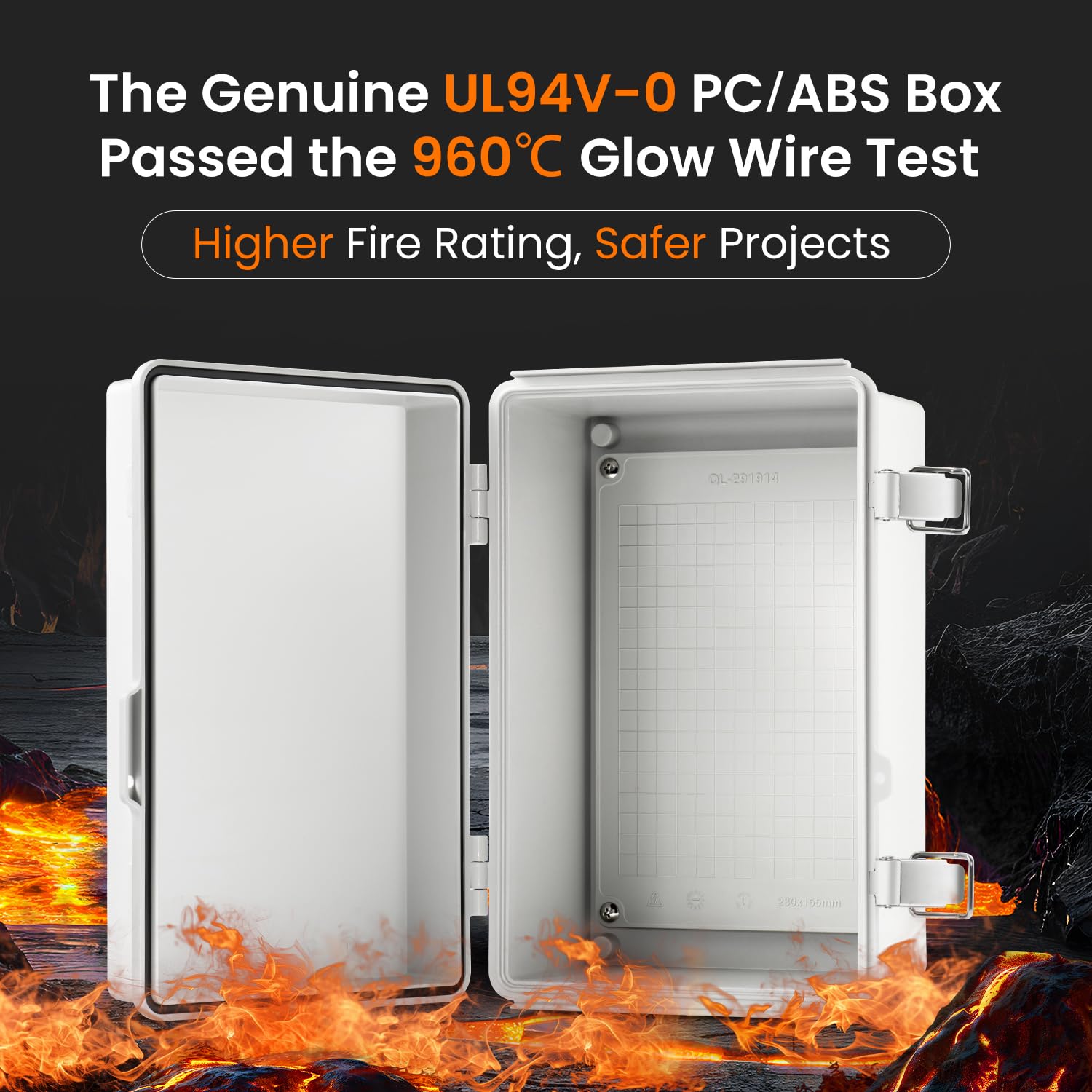 QILIPSU outdoor box side view highlighting compact profile for versatile mounting