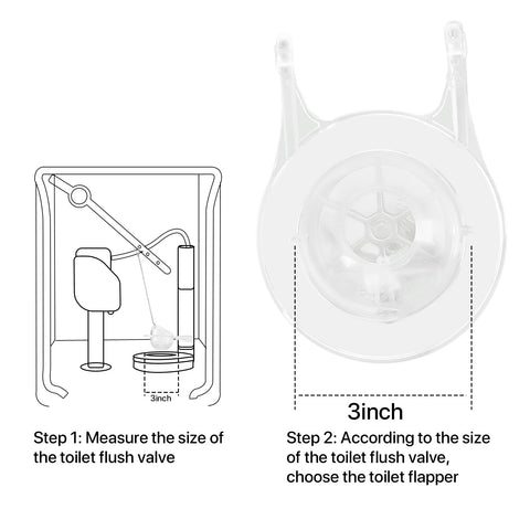 QILIYINI 3-inch valve-fit flapper ensures proper seating.