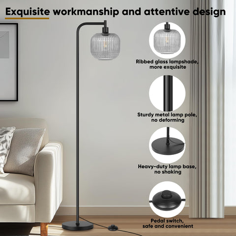 QiMH 72-inch cord allows flexible lamp placement near seating