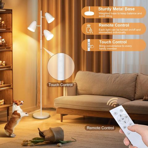 QiMH four color temperatures range from warm to daylight for any mood.