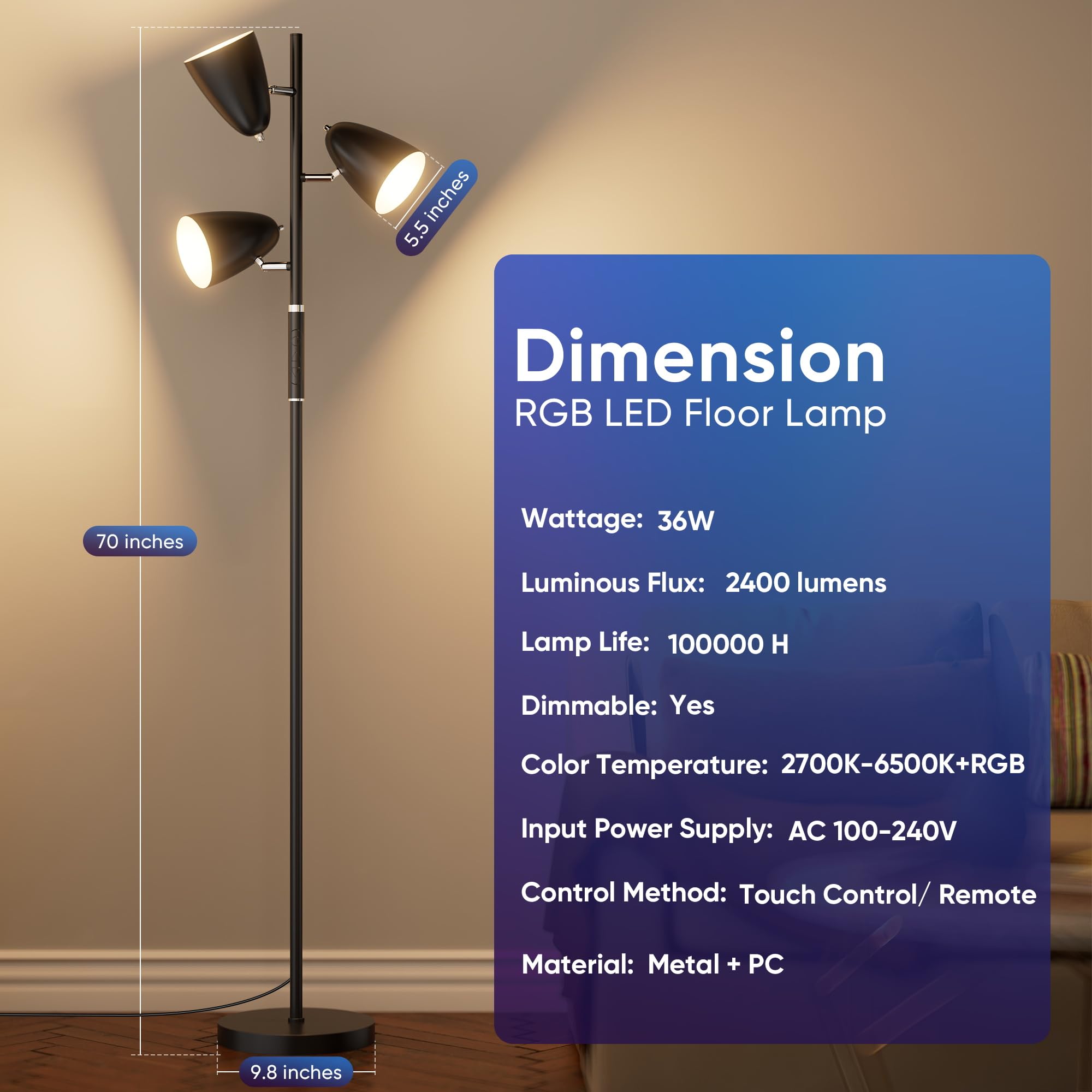 QiMH durable metal body and heavy base ensure stable placement.