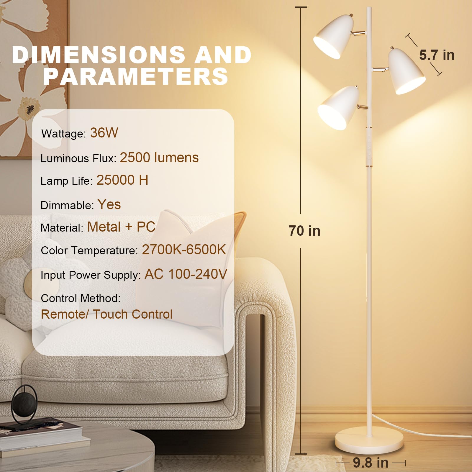 QiMH 350° swivel and 180° tilt directs light where you need it.