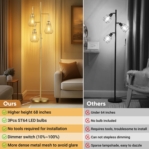 QiMH rotary switch dimmable control enables smooth brightness adjustments