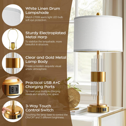 QiMH touch-control base enables quick brightness adjustment without fumbling