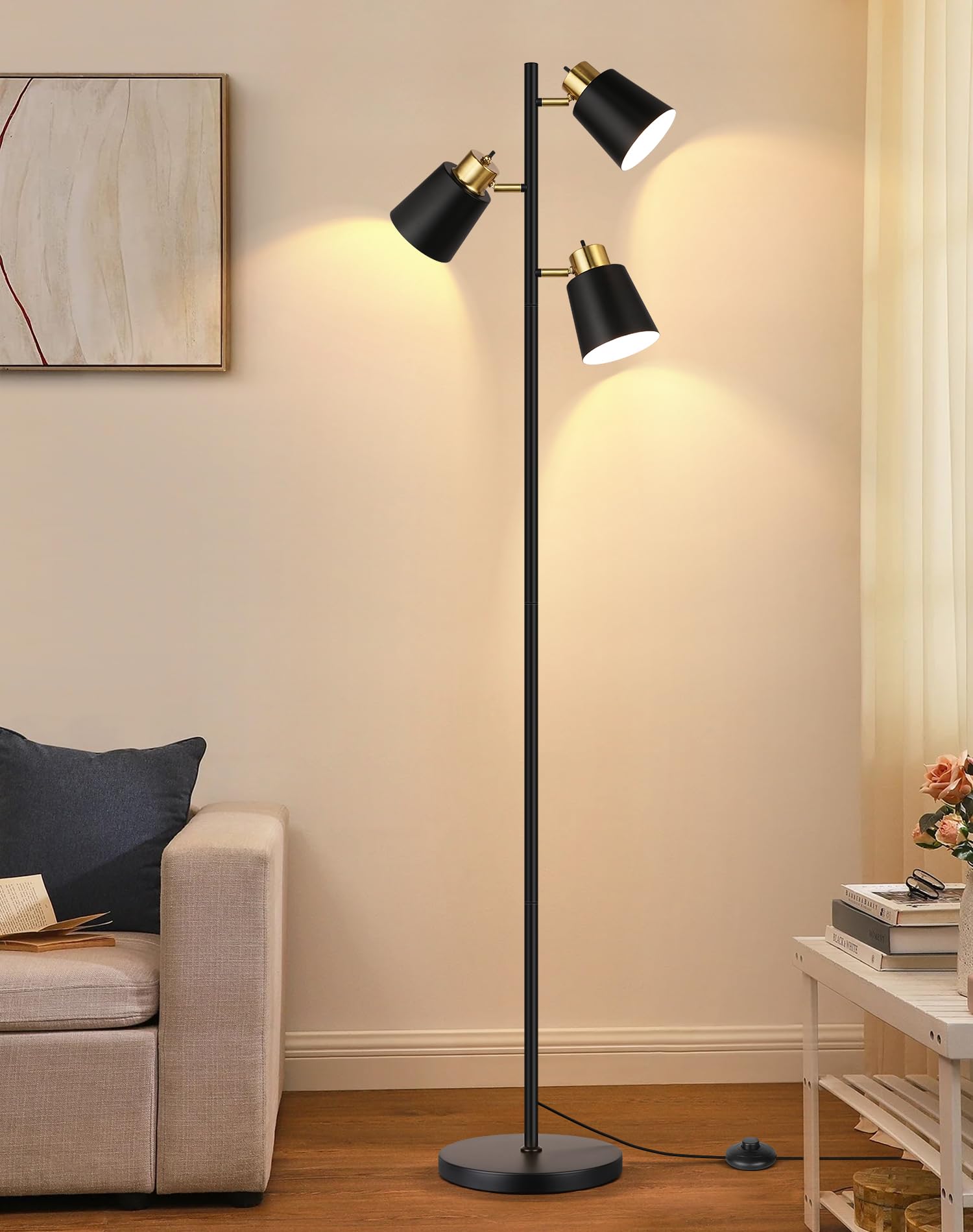 QiMH floor lamp is quick to assemble for fast setup.