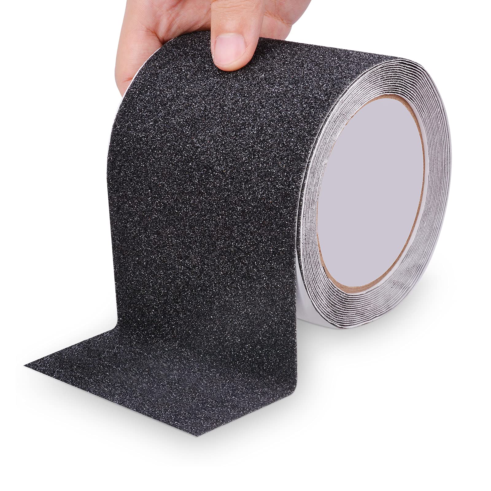 Qingluan anti-slip tape on stair steps improves grip for safe footing