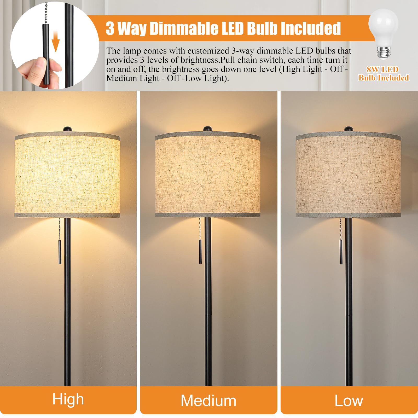Qingmiao linen shade assembly showcases elegant design and easy setup.