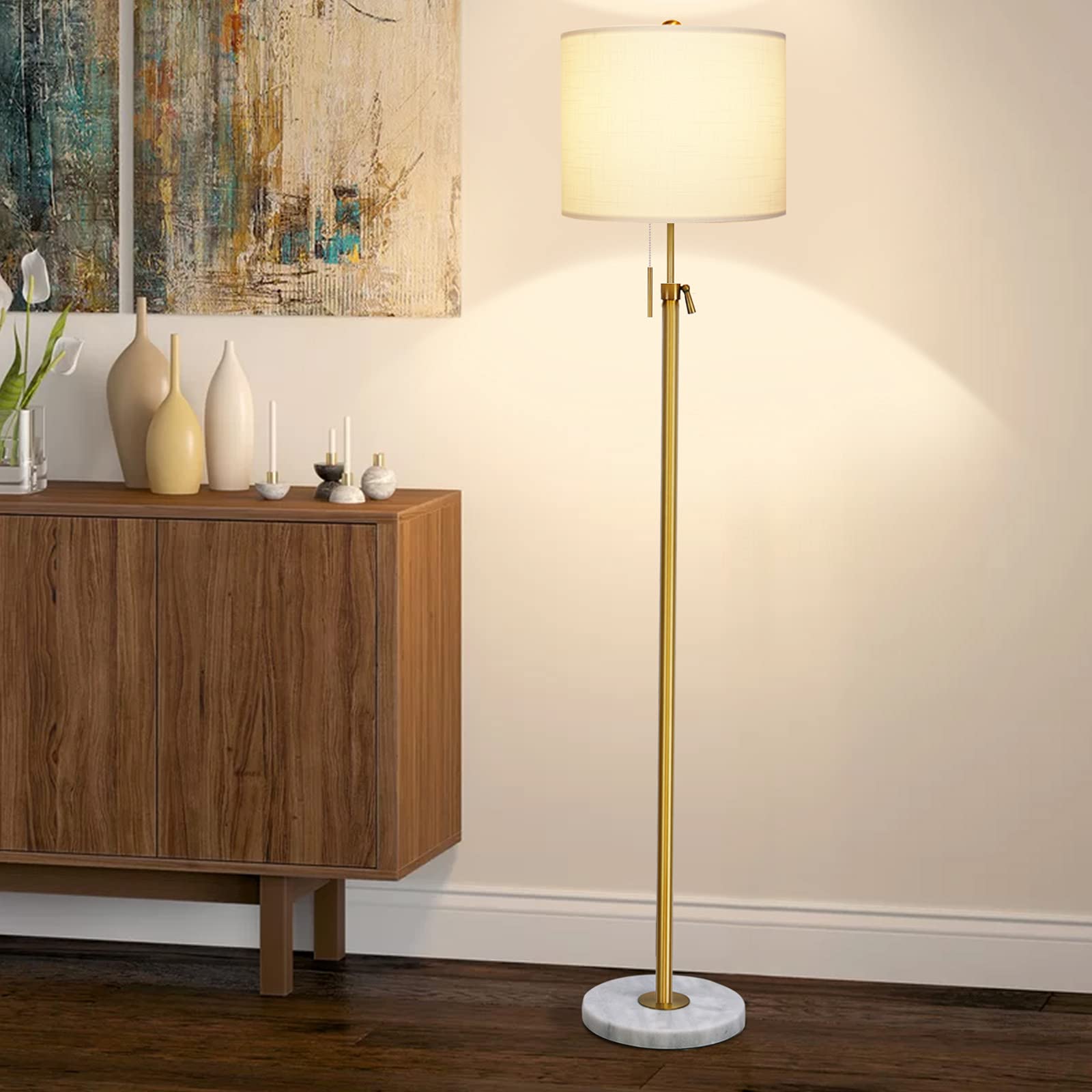 Qingmiao living room ambiance lamp supports reading and relaxing evenings.
