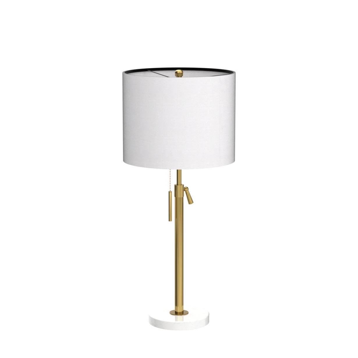 Qingmiao table lamp marble base adds sturdy support and premium look.