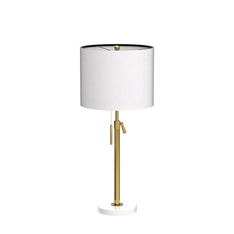 Qingmiao table lamp marble base adds sturdy support and premium look.