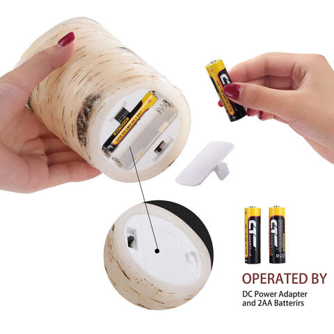 Qinxiang battery-powered pillar candle with 24-hour timer