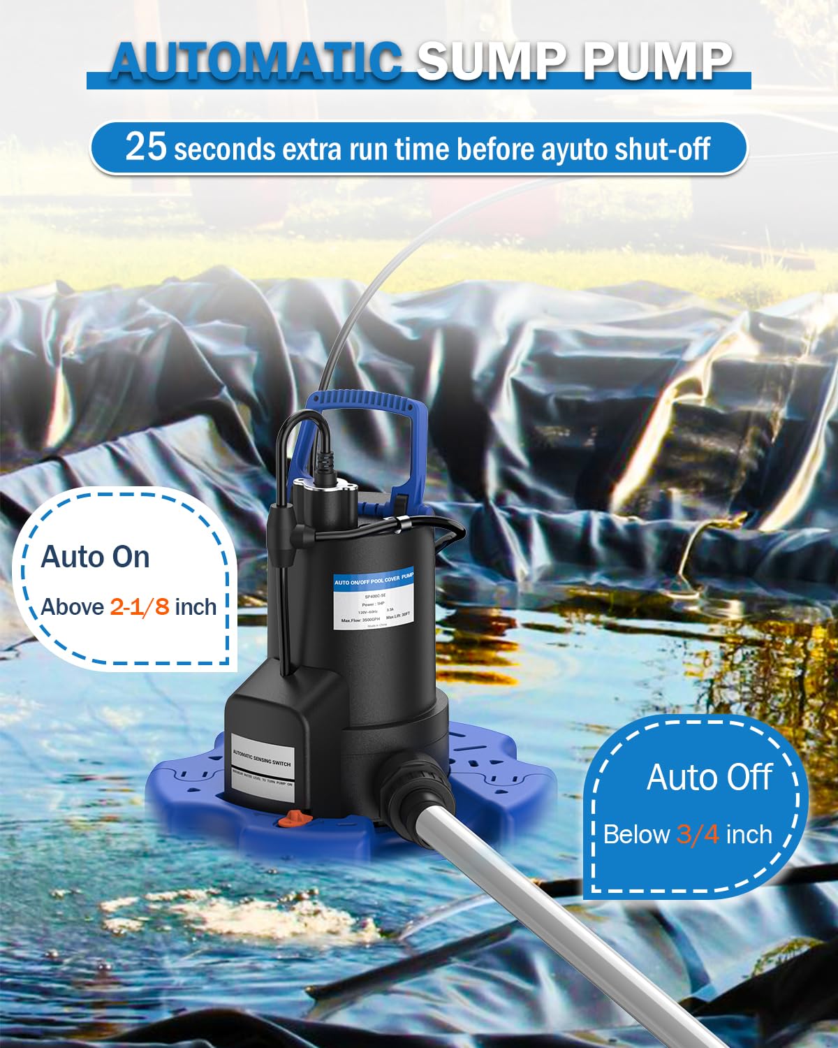 QIOMALA 29.5 ft power cord enables flexible placement