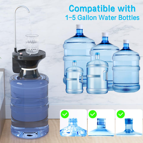 QIQU cordless operation shown on kitchen counter.