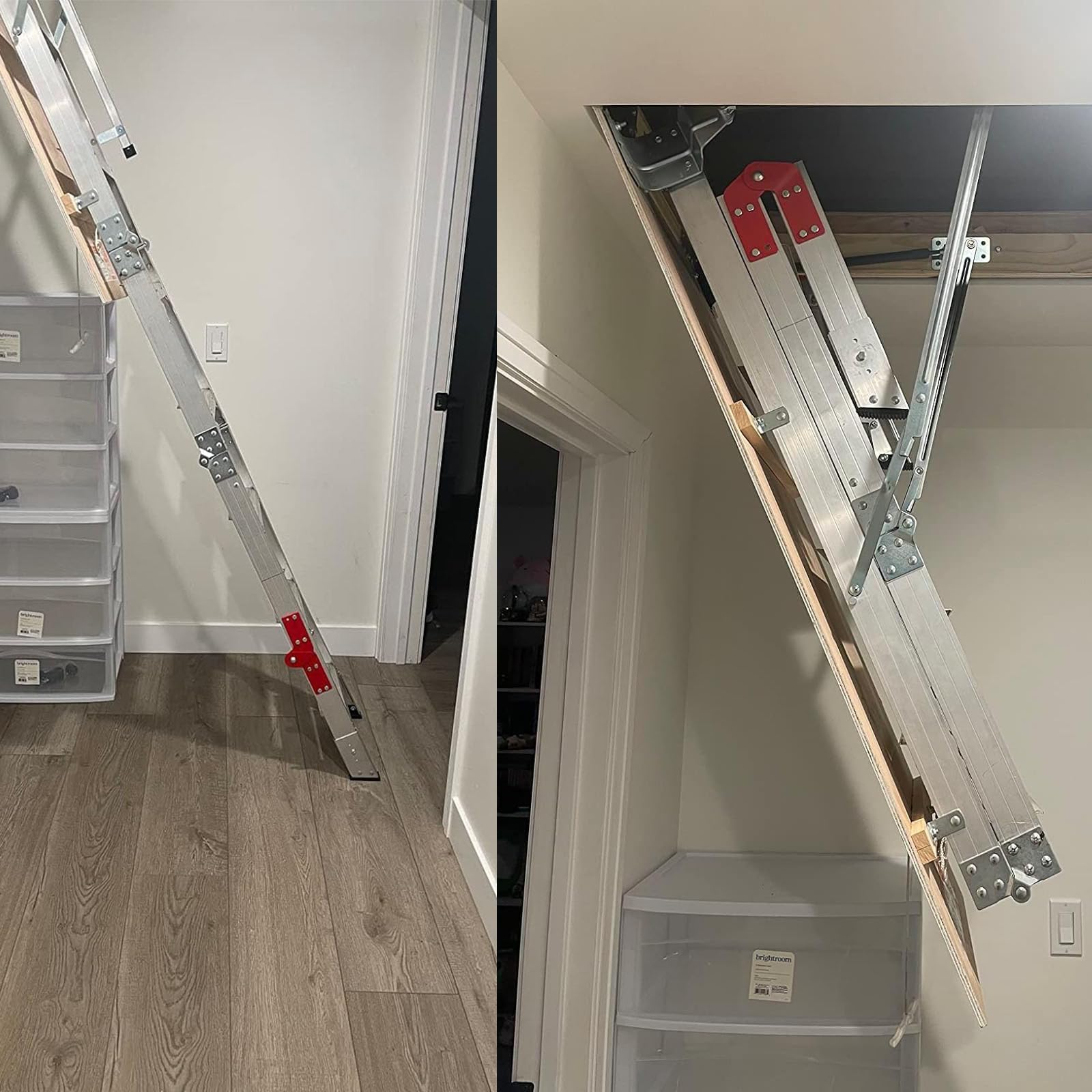QIXIN attic stair hinge installation aids quick setup