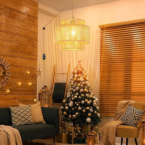QIYIZM bedroom lighting adds soft, relaxing ambience with warm light