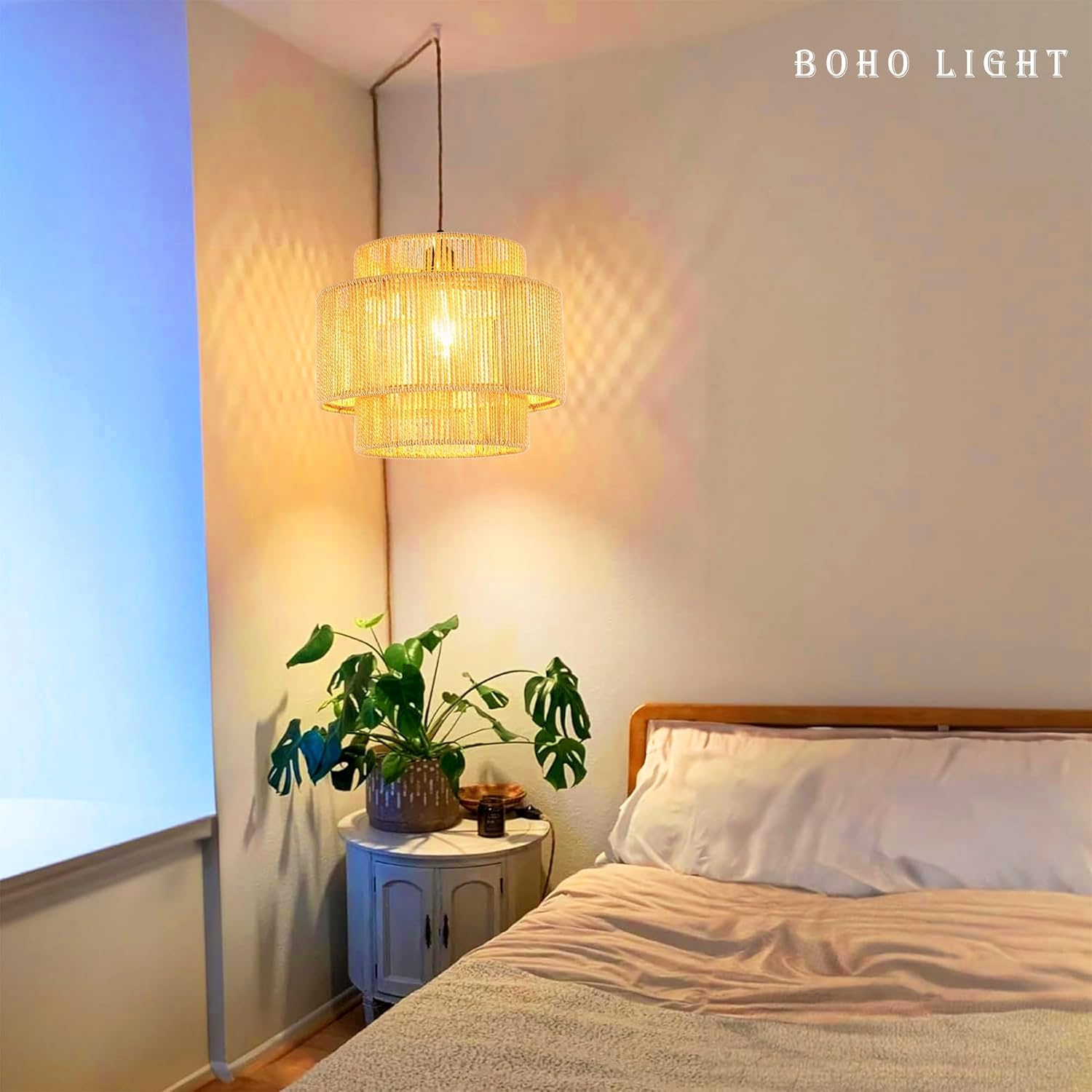 QIYIZM included Edison bulb delivers warm 2700K glow in cozy settings