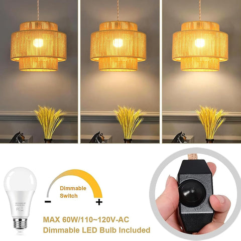 QIYIZM dimmable switch pendant offers adjustable brightness for mood lighting