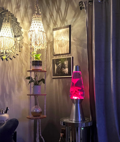 QIYIZM macrame lamp shade fringe detail enhances bohemian room texture