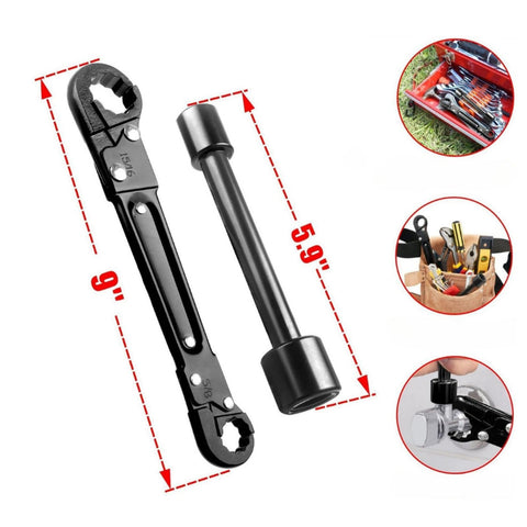 QIZHIMEI tight-spaces-plumbing-wrench fits confined spaces for leverage.