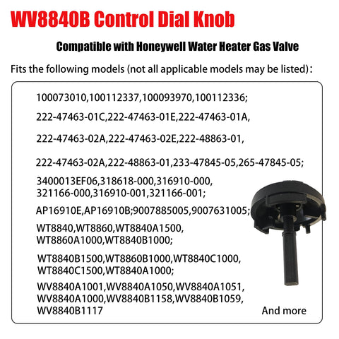 QJPT ABS knob with stainless steel spring for long lasting performance.