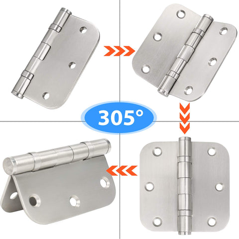 Qkenvo non-removable-pin door hinge design for secure performance