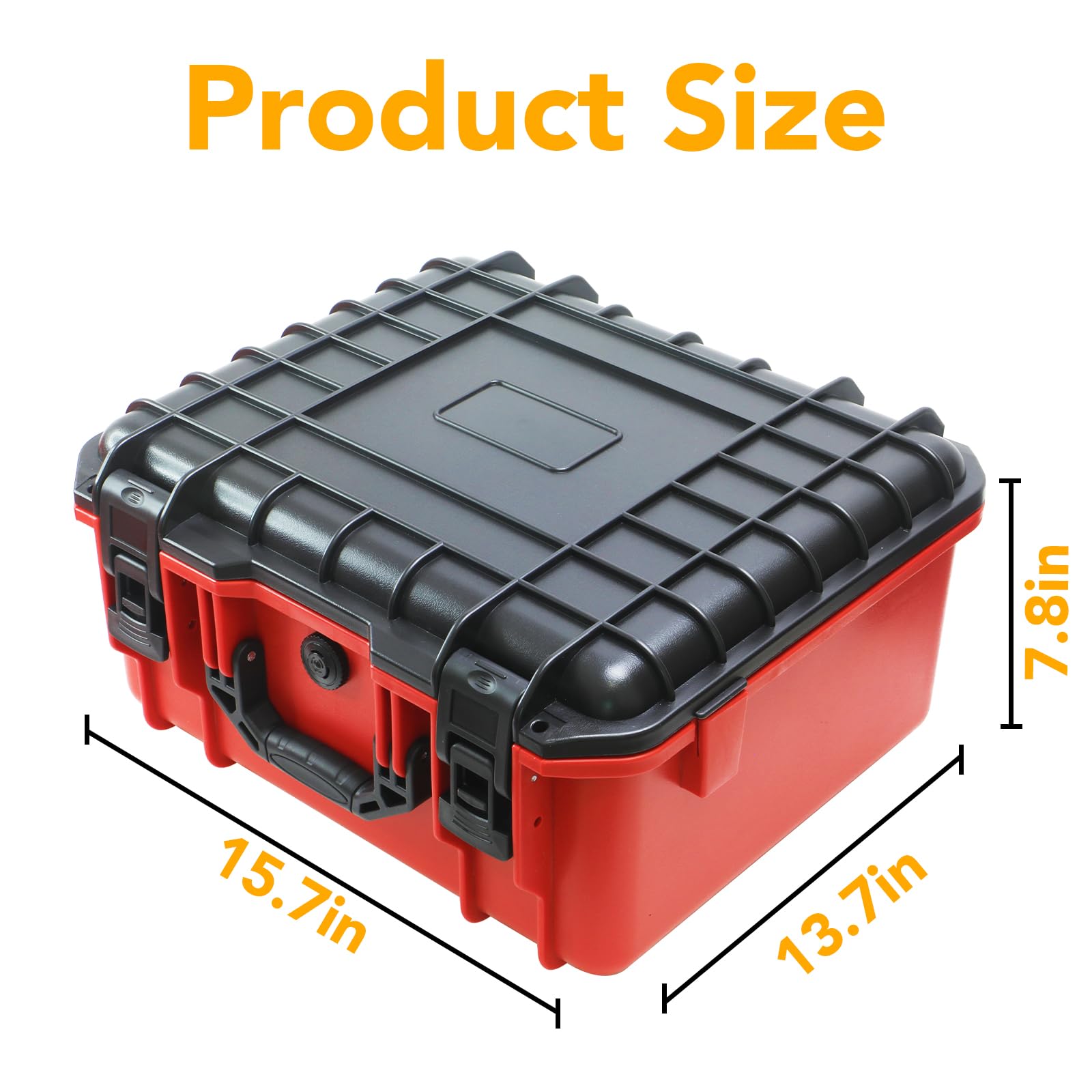QKJCE durable polypropylene case with reinforced edges protects from impact