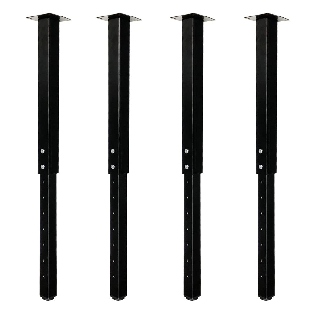 QLLY adjustable square table leg extended height range for versatile DIY projects