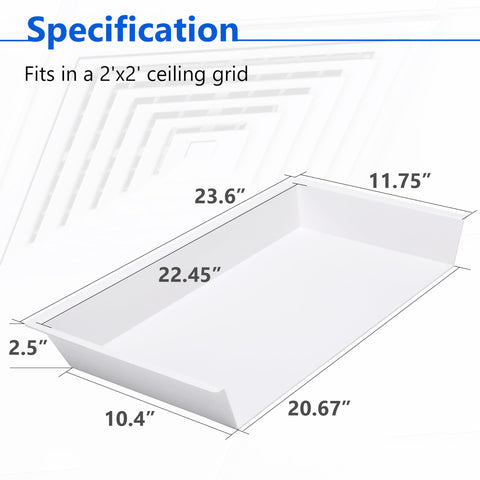Qnemaei two-pack ceiling air diverters packaged for easy replacement.